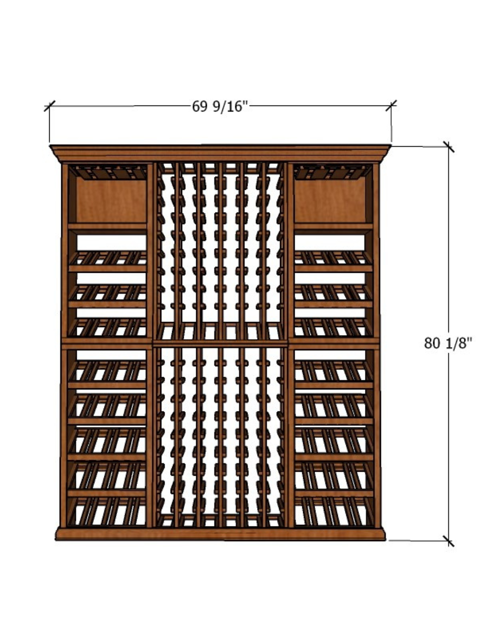 6 Foot Wine Cellar Storage System