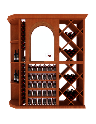 6 Foot Wine Wooden RediCellar- 210 Bottle Capacity