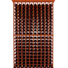 10 Column 6.5ft Tall Wooden Wine Rack Kit Storing 200 Bottles