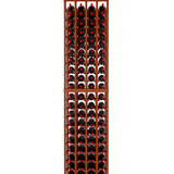 4 Column 6.5ft Tall Wooden Wine Rack Kit Storing 80 Bottles