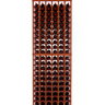 6 Column 6.5ft Tall Wooden Wine Rack Kit Storing 120 Bottles