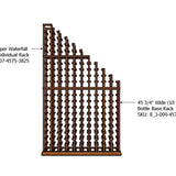 Waterfall 6.5 Foot Tall Wooden Wine Rack Kit Storing 155 Bottles Components