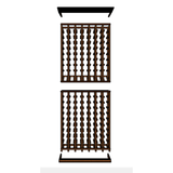 7 Column 6.5 Foot Tall Wooden Wine Rack Kit