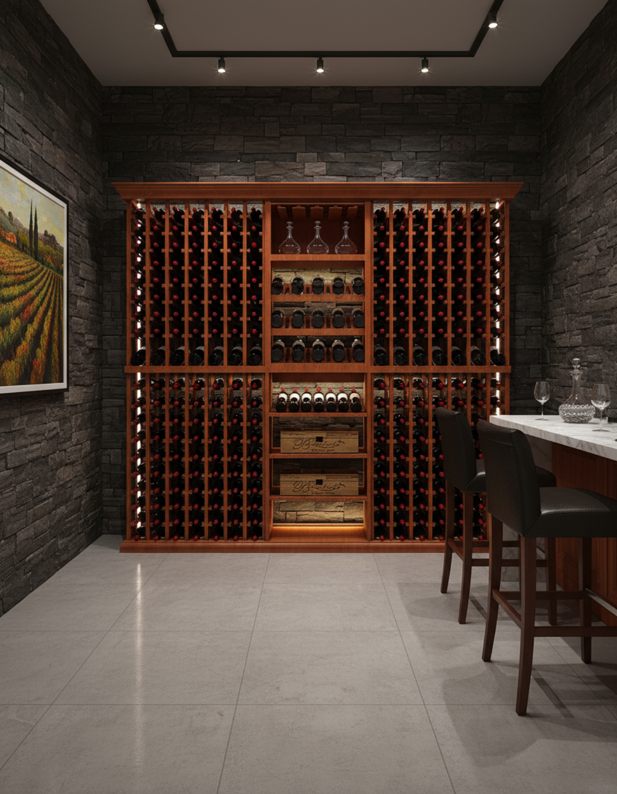 RediCellar 320-Bottle Wine Storage System with Stemware Storage