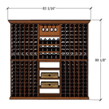 7 Foot RediCellar Wine Cellar Storage Solution- 320 Bottle Capacity Measurements