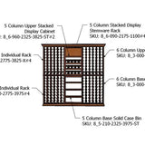 7 Foot RediCellar Wine Cellar Storage Solution- 320 Bottle Capacity Components