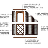 7 Foot RediCellar Wine Cellar Storage Solution- 280 Bottle Capacity Components