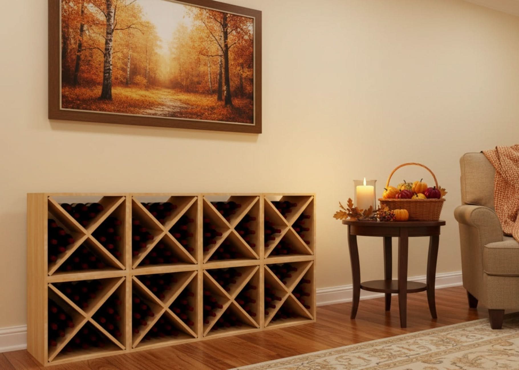 8 Wood Wine Storage Cubes - 192 Bottles | WineRacks.com – Wine Racks