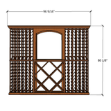 8 Foot RediCellar Wine Cellar Storage Solution- 336 Bottle Capacity Measurements