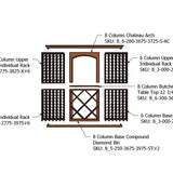 8 Foot RediCellar Wine Cellar Storage Solution- 336 Bottle Capacity Components