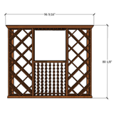 8 Foot RediCellar Wine Cellar Storage Solution- 390 Bottle Capacity Measurements