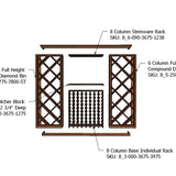 8 Foot RediCellar Wine Cellar Storage Solution- 390 Bottle Capacity Components