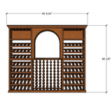 8 Foot RediCellar Wine Cellar Storage Solution- 226 Bottle Capacity Measurements