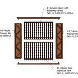 8 Foot RediCellar Wine Cellar Storage Solution- 420 Bottle Capacity Components