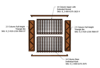 8 Foot RediCellar Wine Cellar Storage Solution- 420 Bottle Capacity Components