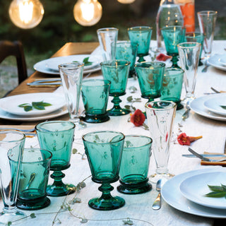 Bee Champagne Flute on a Dining Table