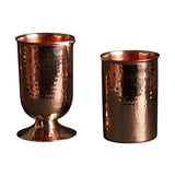Flat and Round Bottom Copper Cocktail Glasses