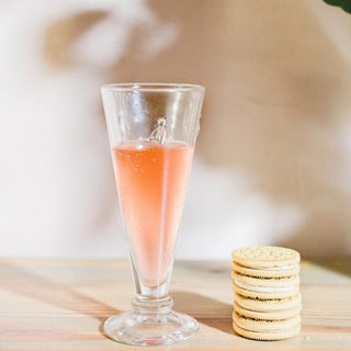 Bee Champagne Flute on a Table