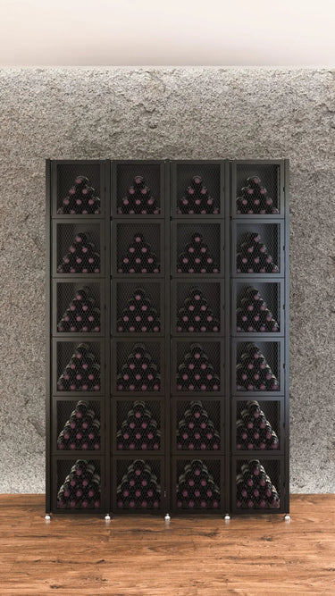 Case & Crate Locker 6 Kit | Freestanding Wine Bottle Storage with Secure Backs