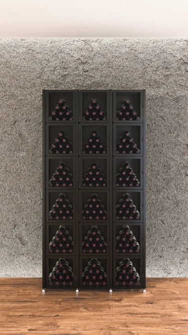 Case & Crate Locker 6 Kit | Freestanding Wine Bottle Storage with Secure Backs