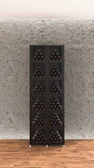 Case & Crate Locker 6 Kit | Freestanding Wine Bottle Storage with Secure Backs