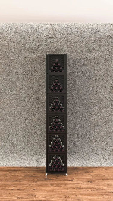 Case & Crate Locker 6 Kit | Freestanding Wine Bottle Storage with Secure Backs