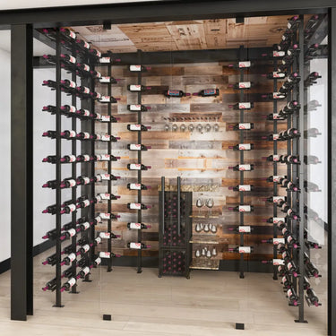 Case & Crate Short Locker Style Freestanding Bottle Storage | With Back Panel