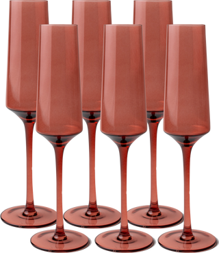 Colored Champagne Flutes