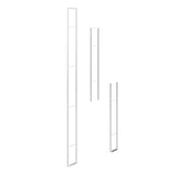 W Series 10 Foot Wine Rack Frame in Chrome Luxe