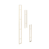 W Series 10 Foot Wine Rack Frame in Golden Bronze