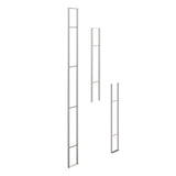 W Series 10 Foot Wine Rack Frame in Brushed Nickel