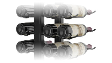 W Series Double Sided Floating Wine Rack Kit Floor to Ceiling Mount