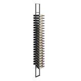 W Series 2 Sided Floating Wine Rack Kit in Matte Black Storing 84 Bottles