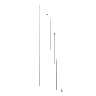 VintageView Floor-to-Ceiling Mounting Post 15 in Cool Gray