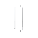 VintageView Floor-to-Ceiling Mounting Post 5 in Cool Gray