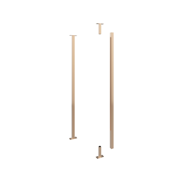 VintageView Floor-to-Ceiling Mounting Post 5 in Golden Bronze