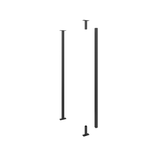 VintageView Floor-to-Ceiling Mounting Post 5 in Matte Black