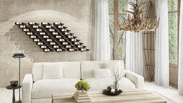Vino Pins Flex Magnum 45 Wall Mounted Metal Wine Rack System