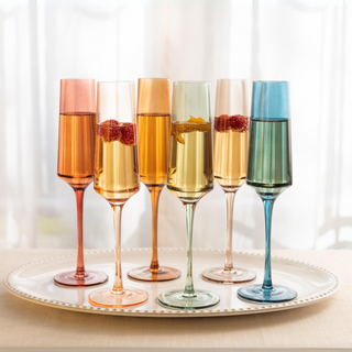 Colored Champagne Flutes