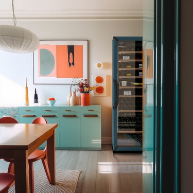 Goguette Large Multi Zone Wine Fridge – Slate Blue | 162+ Bottle Capacity