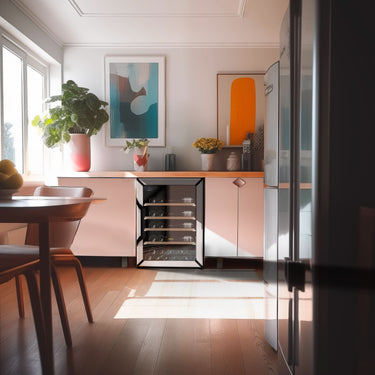 Goguette Small Single Zone Wine Fridge – White | 50+ Bottle Capacity