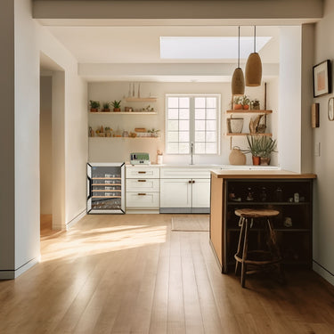 Goguette Small Single Zone Wine Fridge – White | 50+ Bottle Capacity