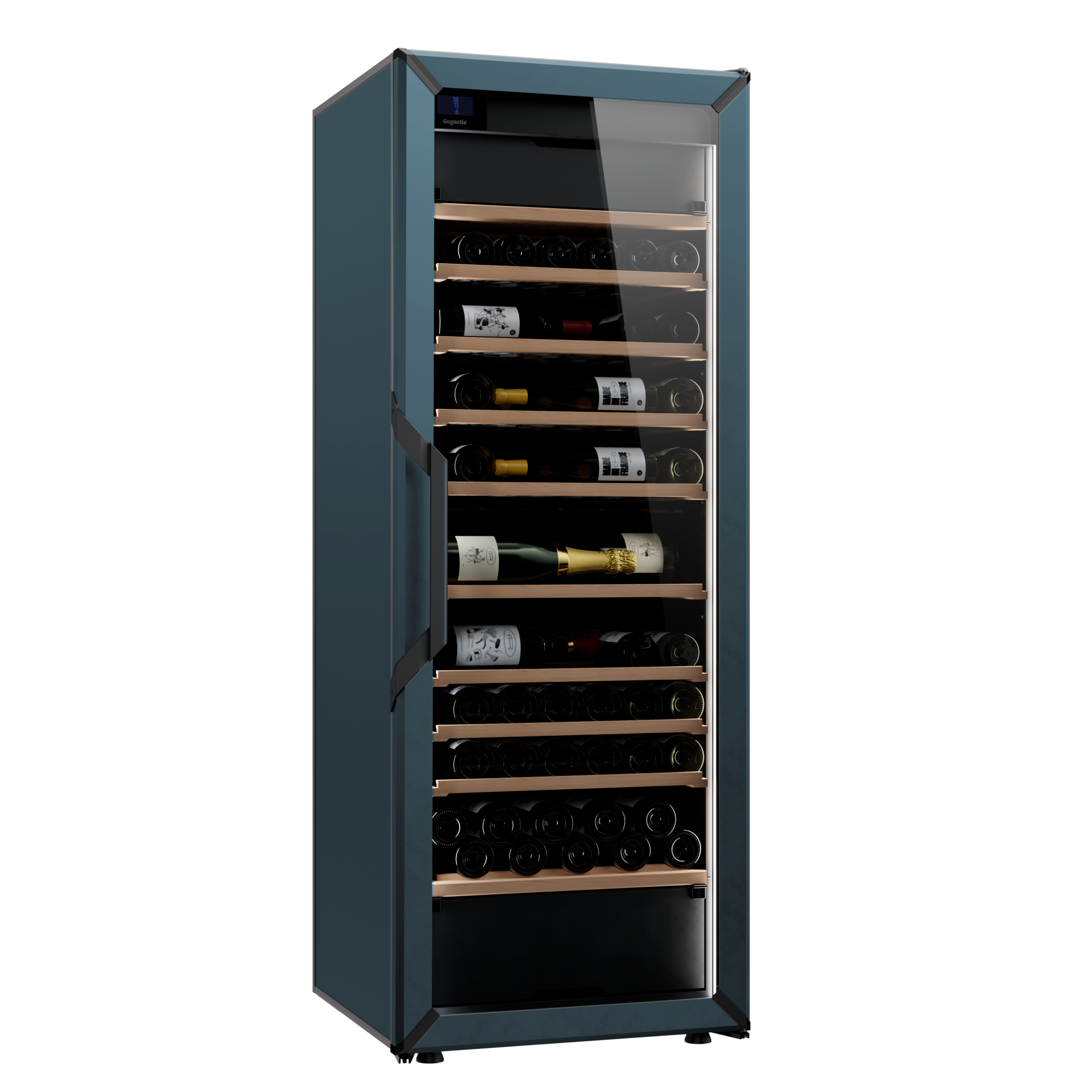 Goguette Large Multi Zone Wine Fridge – Slate Blue | 162+ Bottle Capac ...