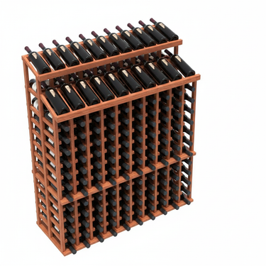 Double Tier Wall Merchandiser Retail Wine Bottle Storage