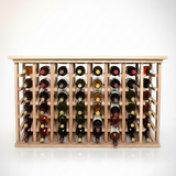 wood wine rack with table top