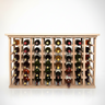 wood wine rack with table top