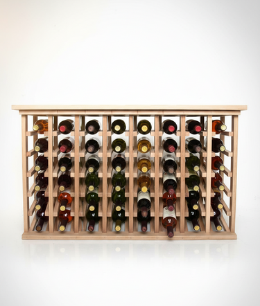 wood wine rack with table top