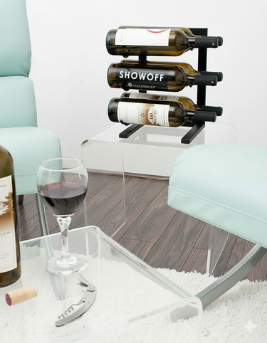 W Series Mini Metal Table Top Wine Rack