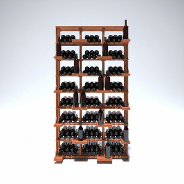 Bin Display Merchandiser for Retail Wine Bottle Storage