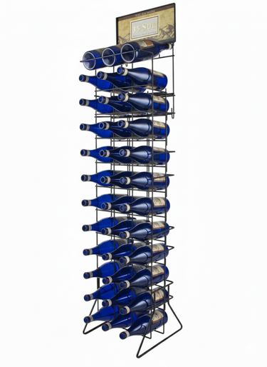 Point of Purchase Metal Retail Wine Display | 36 Bottles